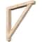 Ekena Millwork Traditional Arts and Crafts Smooth Bracket w/ Offset Brace, Douglas Fir, 5 1/2"W x 42"D x 42"H BKT0604X42X42TRA03SDF - alternate 1